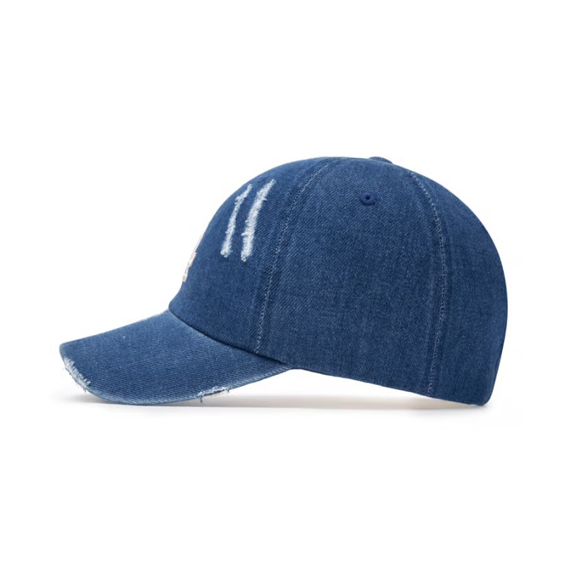 Mũ MLB Damage Washed Denim Unstructured Ball Cap LA Dodgers Indigo 3ACPVD34N-07INS