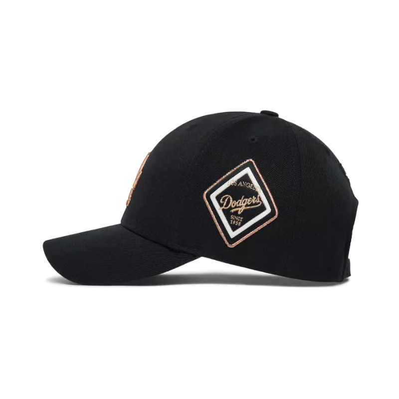 Mũ MLB Diamond Structure Ball Cap LA Dodgers Gold 3ACP8501N-07GOS