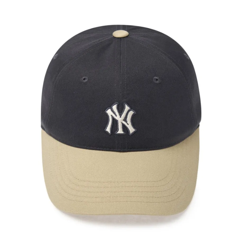Mũ MLB Logo Color Block Unstructured Ball Cap New York Yankees Beige 3ACP3404N-50CGS