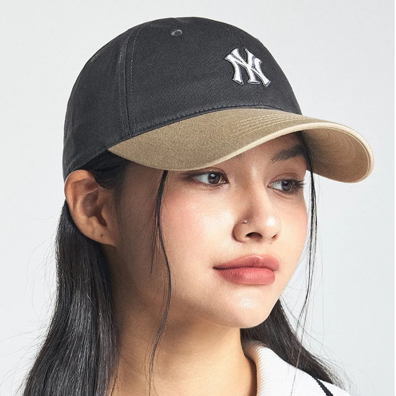 Mũ MLB Logo Color Block Unstructured Ball Cap New York Yankees Beige 3ACP3404N-50CGS