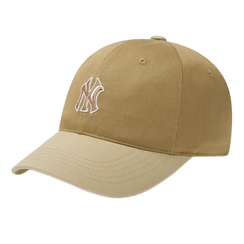 Mũ MLB Logo Color Block Unstructured Ball Cap New York Yankees Beige 3ACP3404N-50BGD