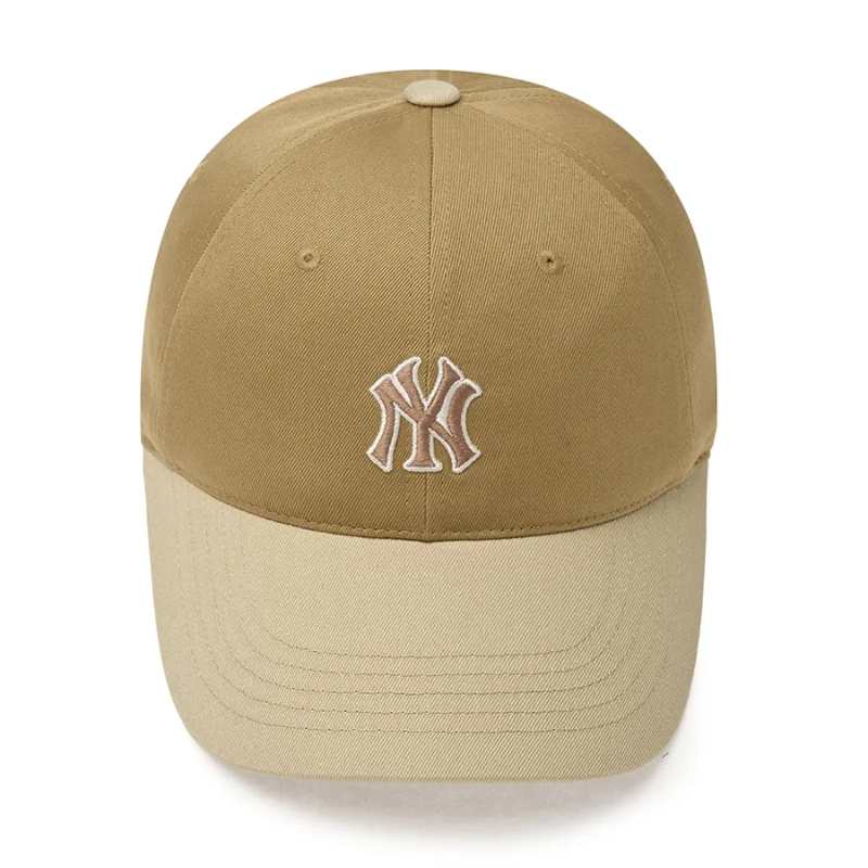 Mũ MLB Logo Color Block Unstructured Ball Cap New York Yankees Beige 3ACP3404N-50BGD