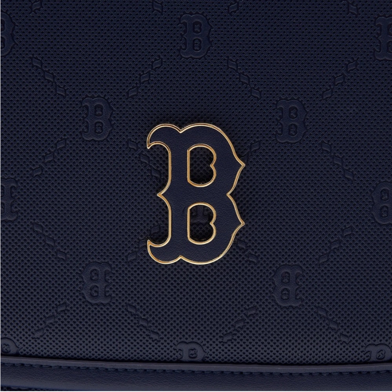 Balo Kids MLB Korea Dia Mono Embossed School Bag Boston Red Sox D.Navy