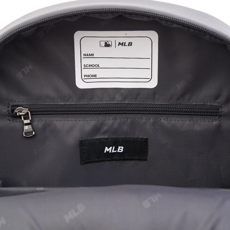 Balo School Bag MLB Korea [KIDS] Jack LED New York Yankees Gray