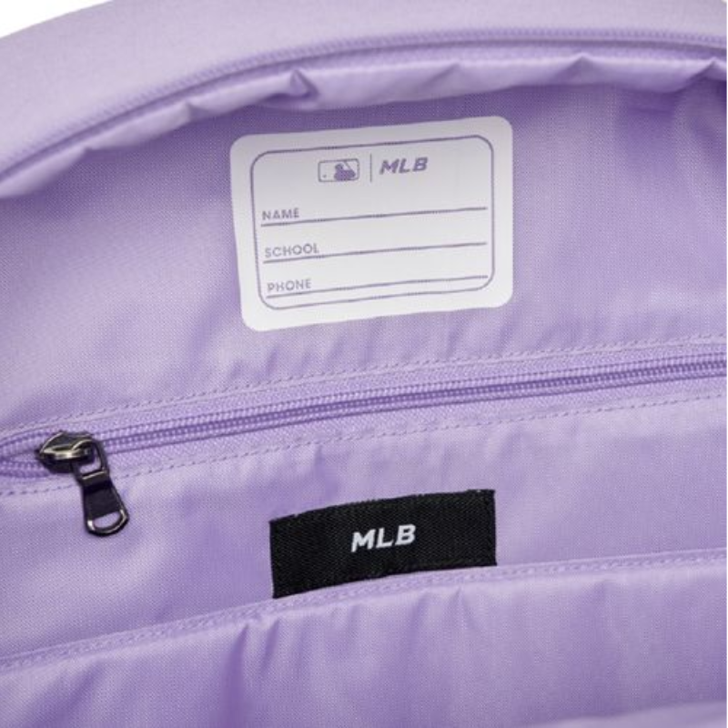 Balo School Bag MLB Korea [KIDS] Veteran LED New York Yankees Purple