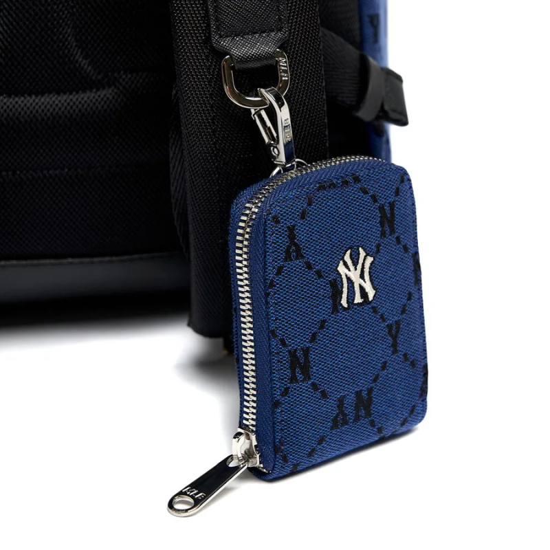 Balo Big Size MLB Korea Monogram Diamond Jacquard New York Yankees D.Blue