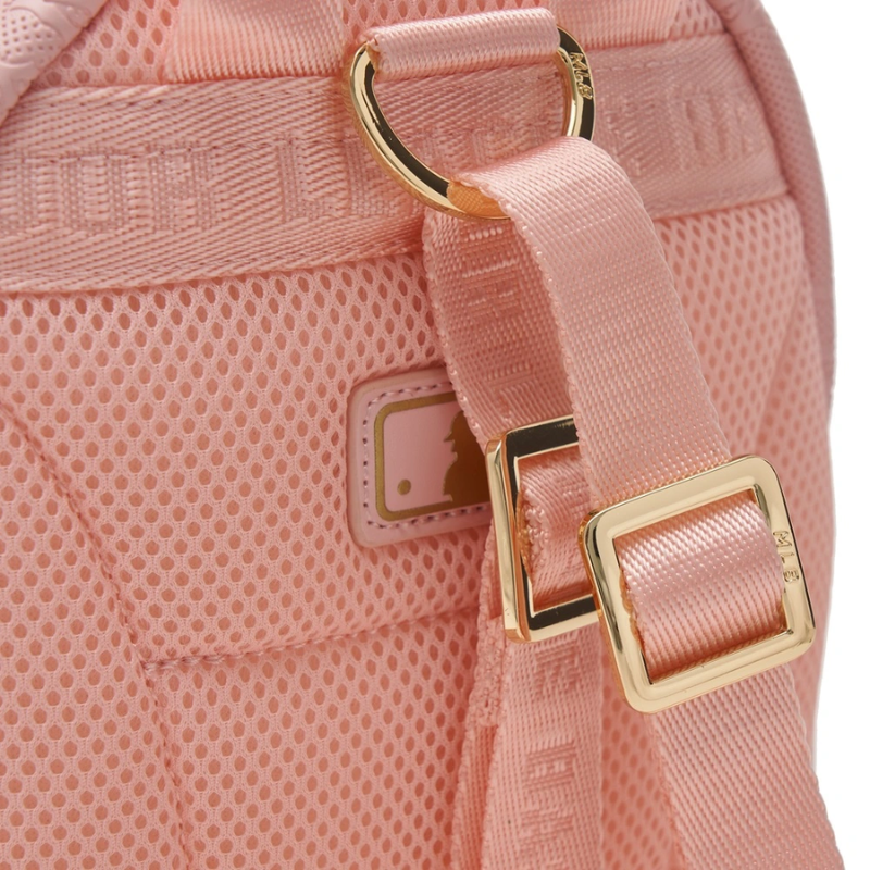 Balo Mini Backpack MLB Korea [KIDS] Dia Mono PU Embossed New York Yankees Pink