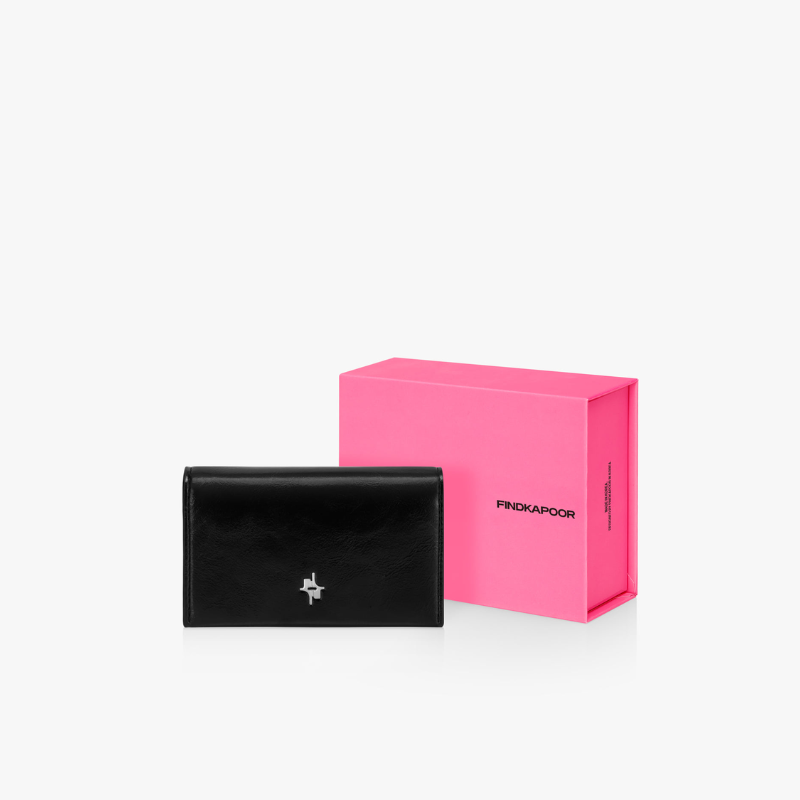 FLAMMA FLAP CARD WALLET - BLACK