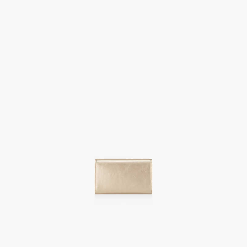 FLAMMA FLAP CARD WALLET - CHAMPAGNE GOLD