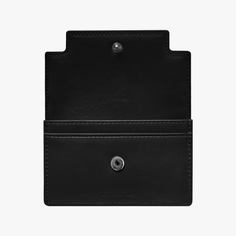 MARTY CARD WALLET CRINKLED - BLACK