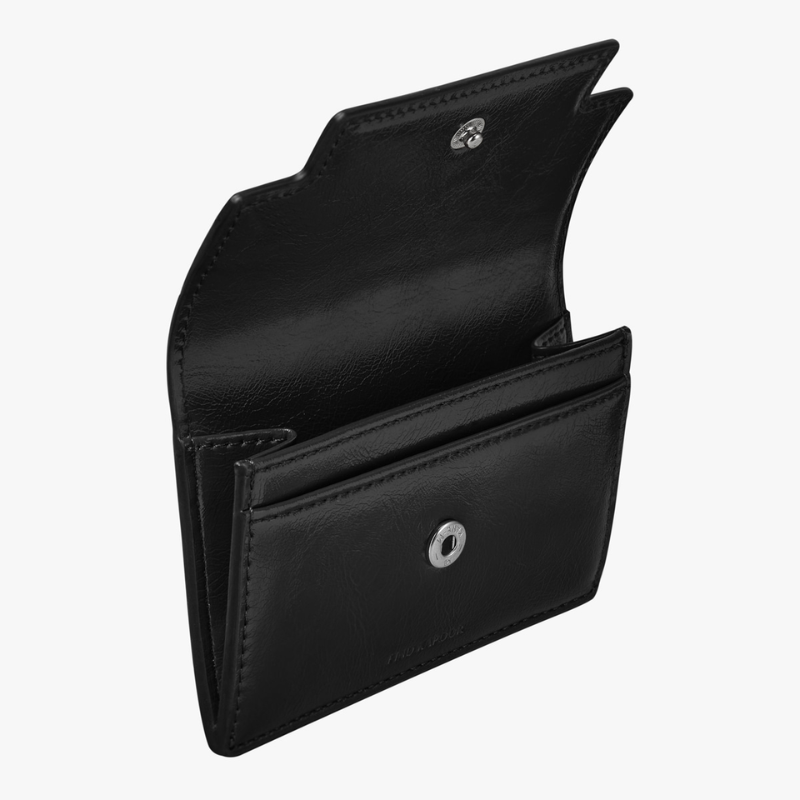 MARTY CARD WALLET CRINKLED - BLACK