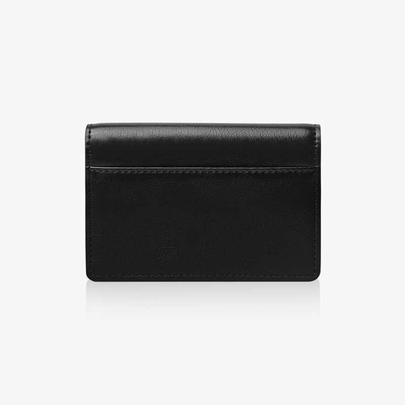 MARTY CARD WALLET CRINKLED - BLACK
