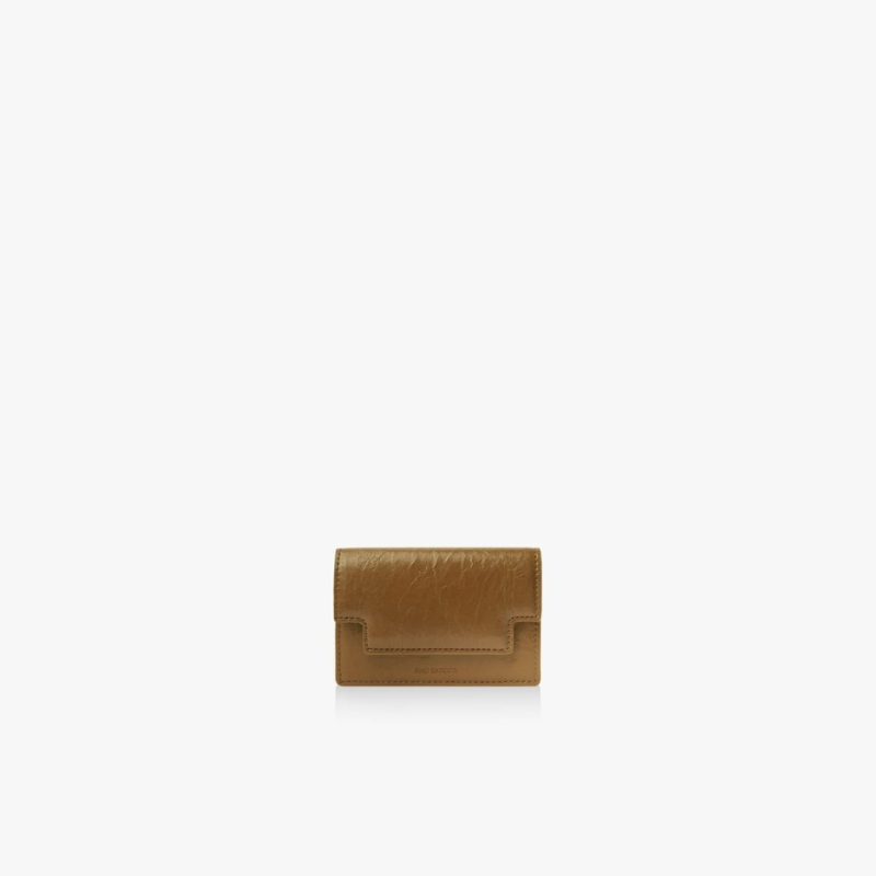 MARTY CARD WALLET CRINKLED - CAMEL