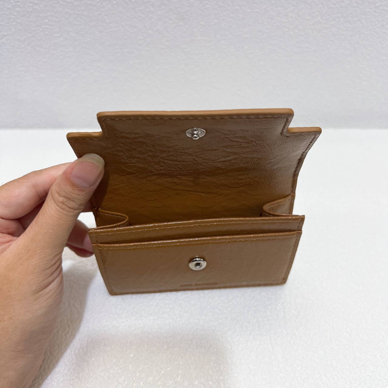 MARTY CARD WALLET CRINKLED - CAMEL