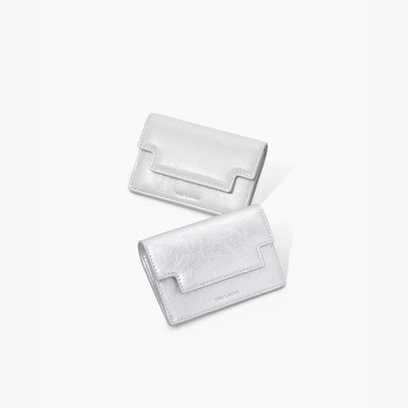 MARTY CARD WALLET CRINKLED - ICE GRAY