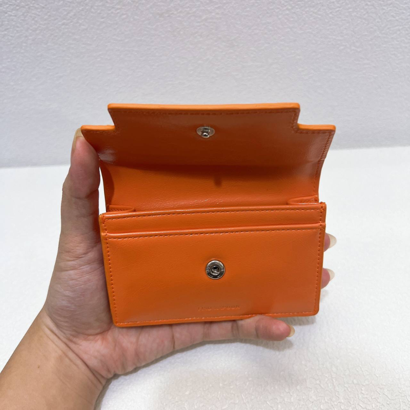 MARTY CARD WALLET CRINKLED - ORANGE