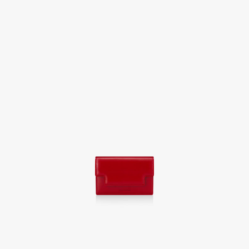 MARTY CARD WALLET CRINKLED - RED