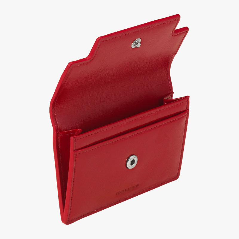 MARTY CARD WALLET CRINKLED - RED