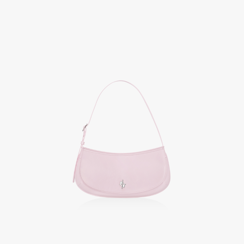 SLIM ARCH SHOULDER BAG - LIGHT PINK