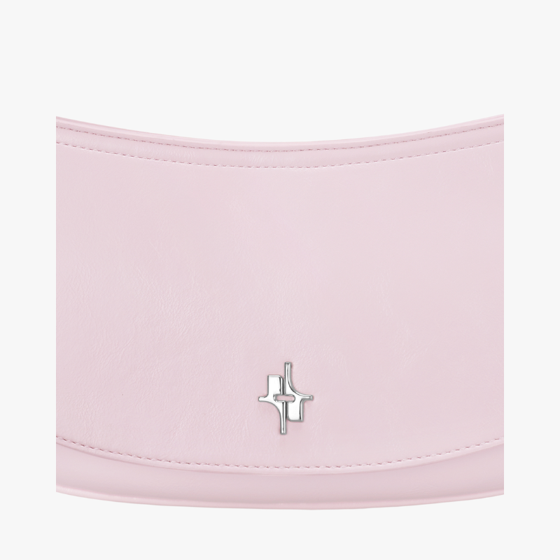 SLIM ARCH SHOULDER BAG - LIGHT PINK