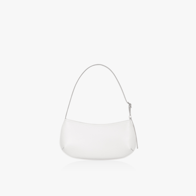 SLIM ARCH SHOULDER BAG - WHITE