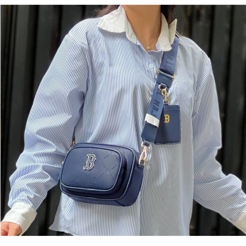 Túi đeo chéo MLB Monogram JQD New York Yankees Navy