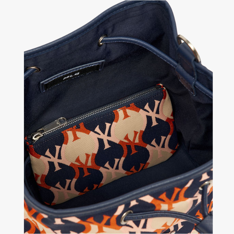 Túi Bucket Bag MLB Argyle Monogram Large New York Yankees D.Navy