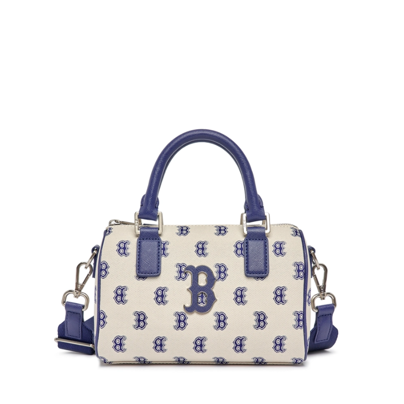 Túi đeo chéo MLB Classic Monogram Jacquard Boston Bag Boston Red Sox L.Beige