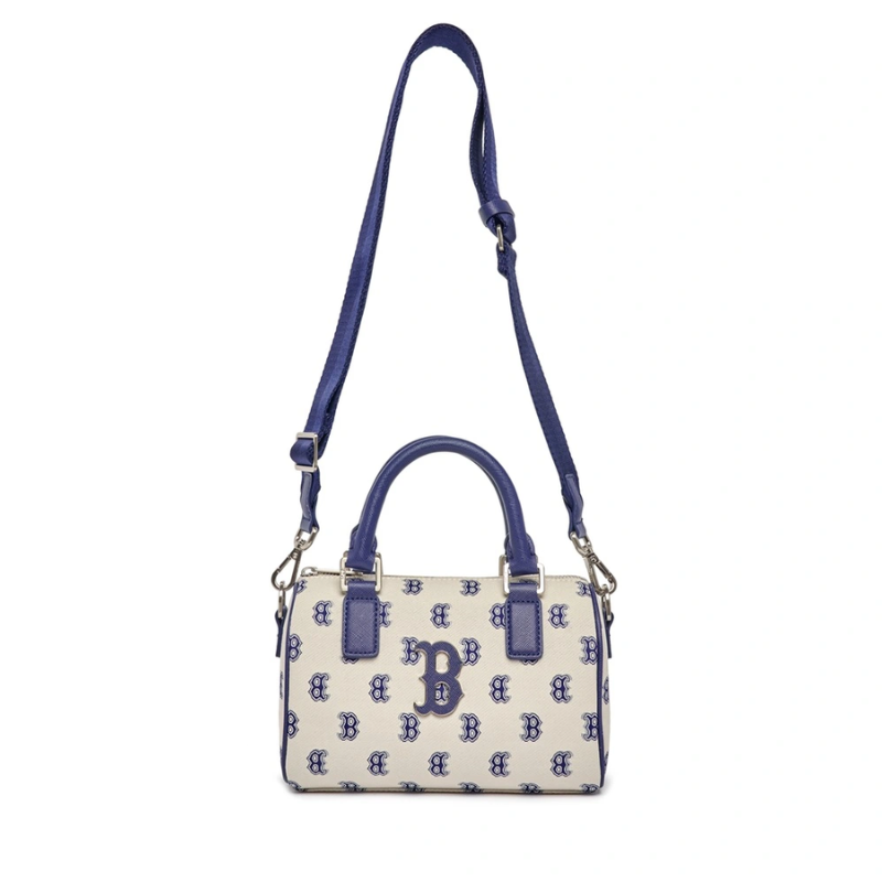 Túi đeo chéo MLB Classic Monogram Jacquard Boston Bag Boston Red Sox L.Beige