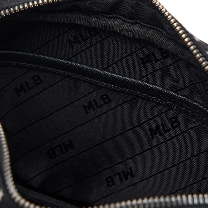 Túi đeo chéo MLB Korea Monogram Jacquard Mini Cross Bag New York Yankees Black