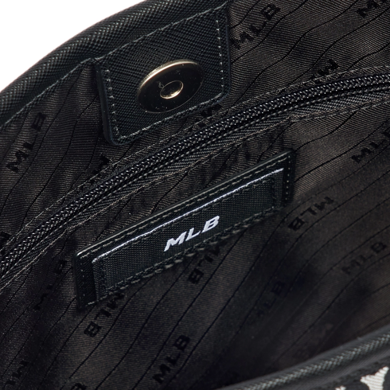 Túi đeo vai MLB Big Classic Monogram Jacquard New Bucket Bag New York Yankees Black