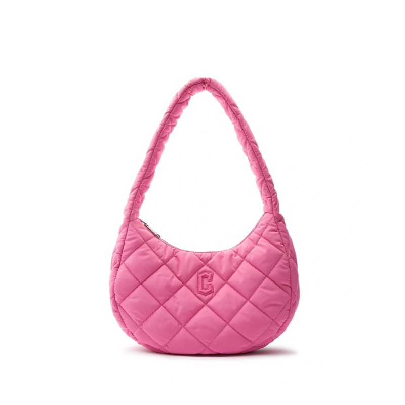 Túi đeo vai MLB Korea Quilted Hobo Bag Medium Cleveland Guardians Pink