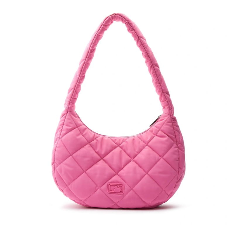 Túi đeo vai MLB Korea Quilted Hobo Bag Medium Cleveland Guardians Pink