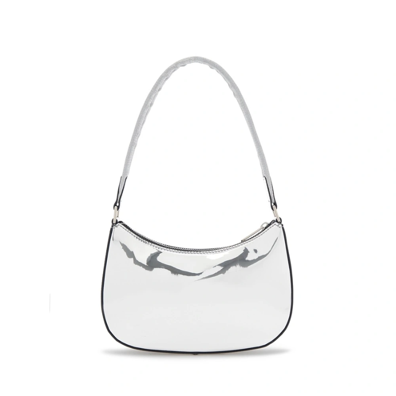 Túi đeo vai MLB Korea Silver Hobo Bag New York Yankees