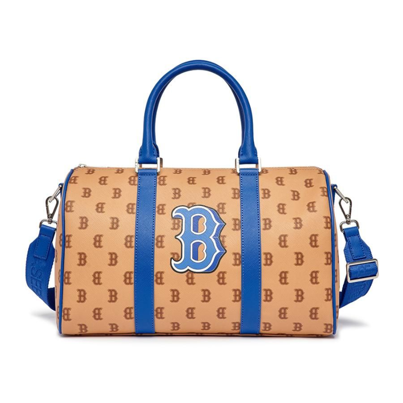 Túi du lịch MLB Dia Poritiv Coated Canvas Rich Boston Red Sox Cream