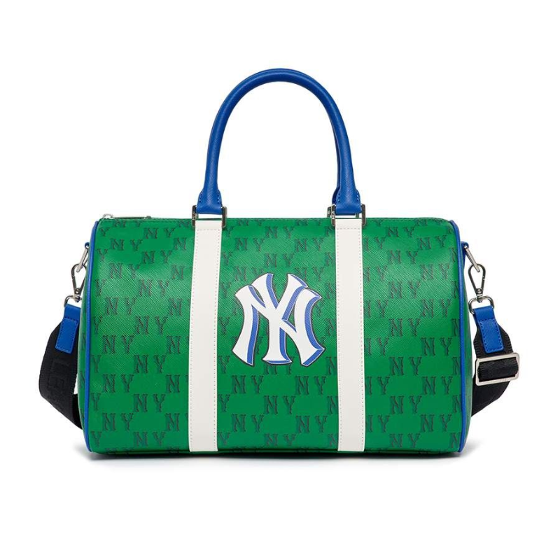 Túi du lịch MLB Dia Poritiv Coated Canvas Rich New York Yankees Green 