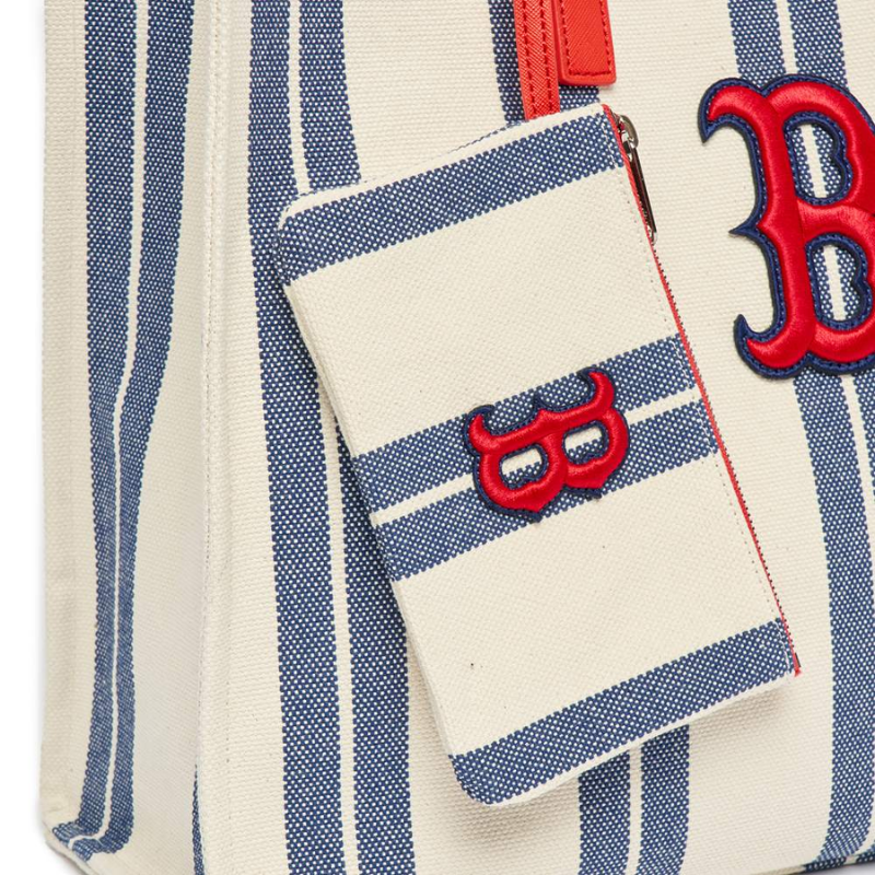 Túi Tote Bag MLB Ethnic Stripe Boston Red Sox L.Navy