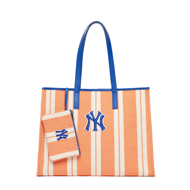 Túi Tote Bag MLB Ethnic Stripe New York Yankees L.Orange