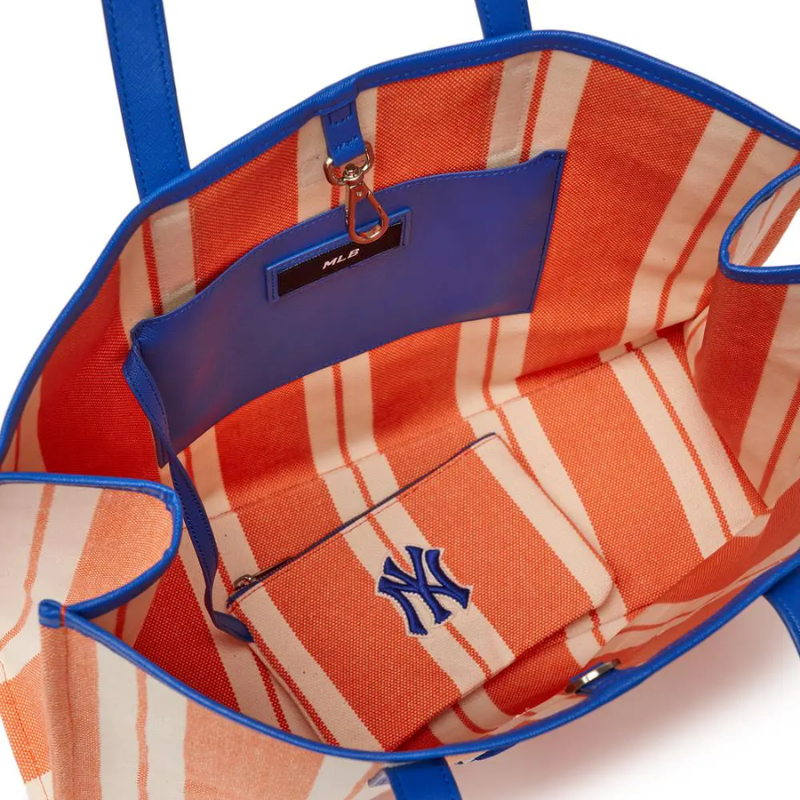 Túi Tote Bag MLB Ethnic Stripe New York Yankees L.Orange