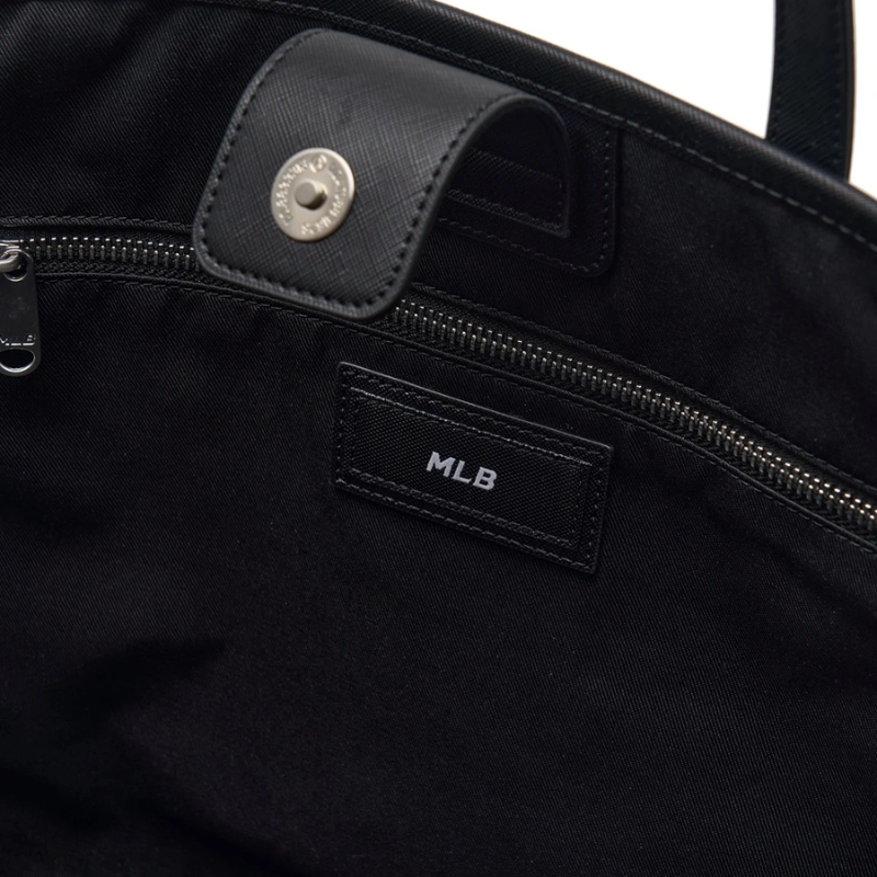 Túi Tote Bag MLB Korea Diamond Monogram Jacquard New York Yankees Black