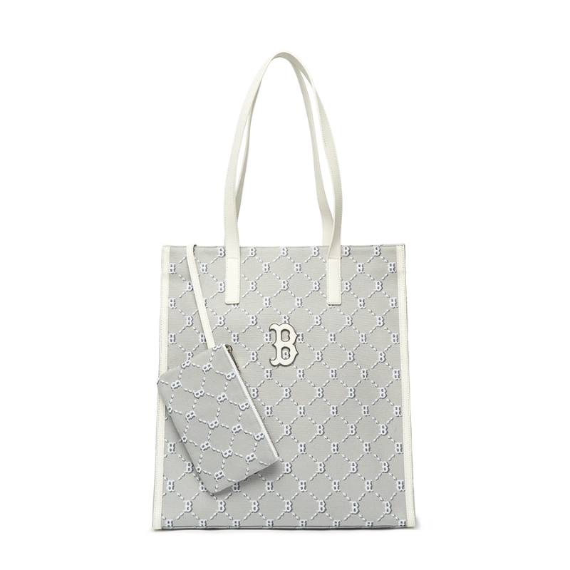 Túi Tote Bag MLB Mono Diamond Jackquard Boston Red Sox Grey