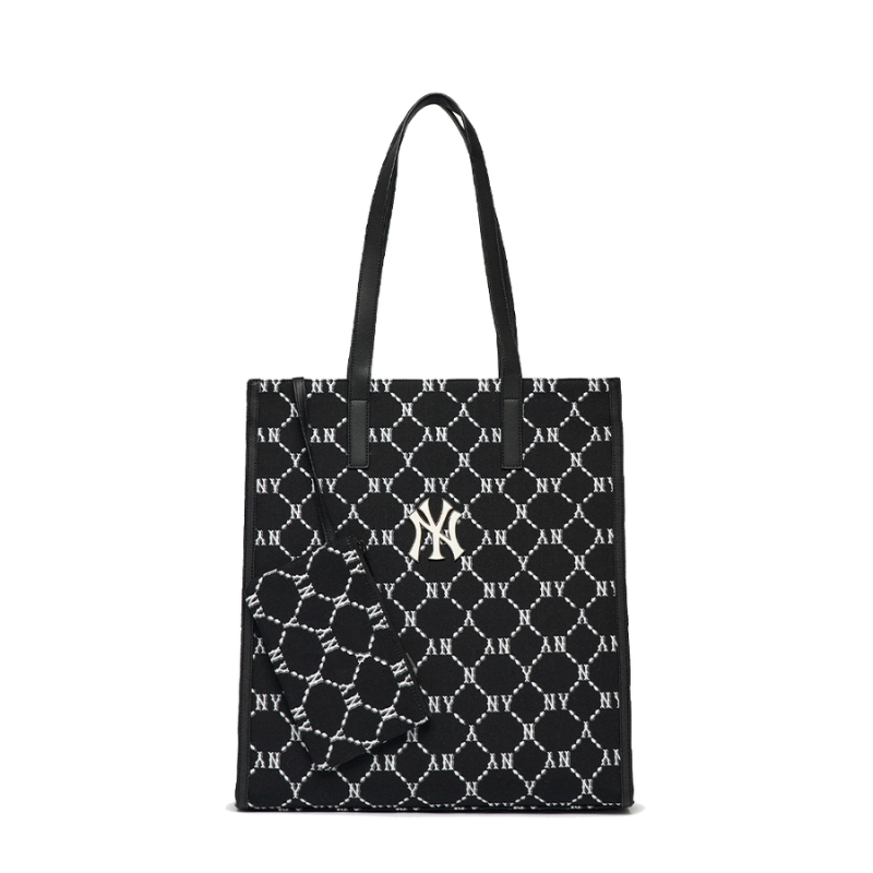 Túi Tote Bag MLB Mono Diamond Jackquard New York Yankees Black